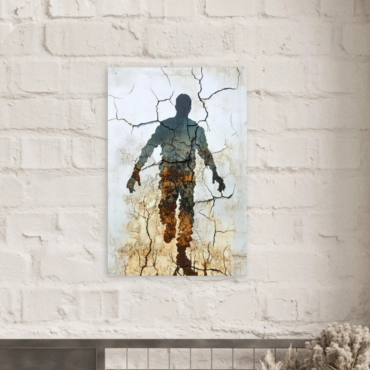The Erosion of Thought Layers of cracked peeling 3 - Shop Ai Art WebShop - Digital Art online Store