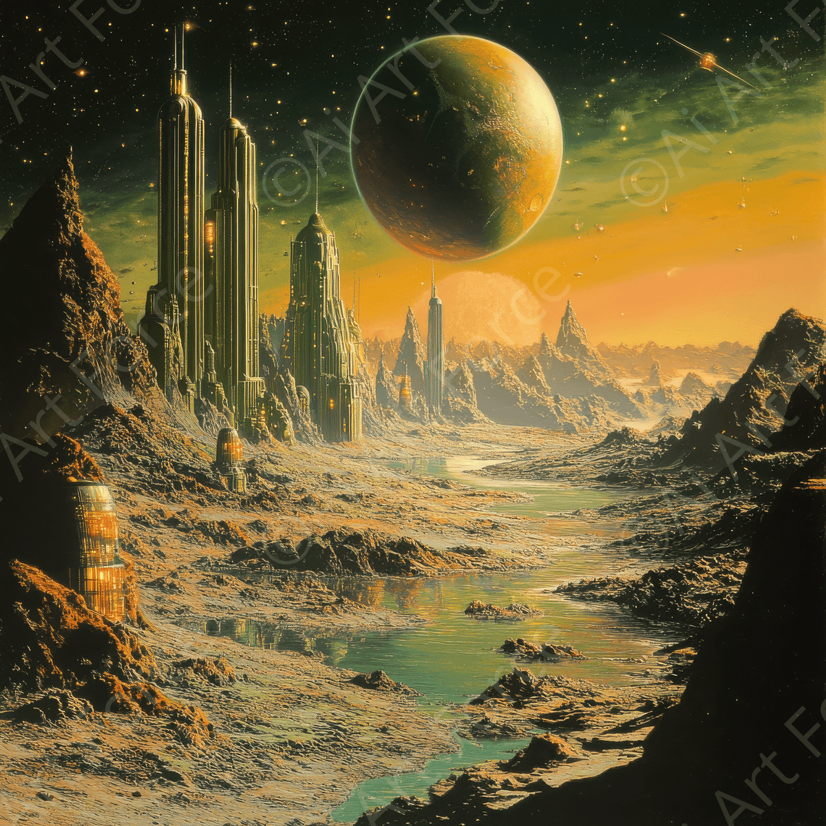 The ethics of terraforming other planets - Shop Ai Art WebShop - Digital Art online Store