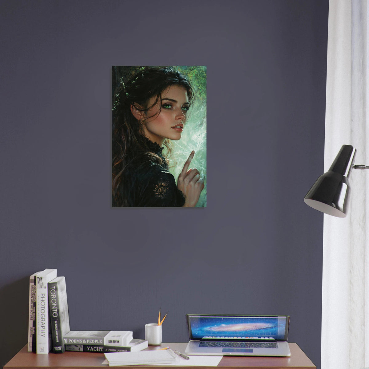 The Fae Sorceress of the Emerald Woods Oil Faint 6 - Shop Ai Art WebShop - Digital Art online Store