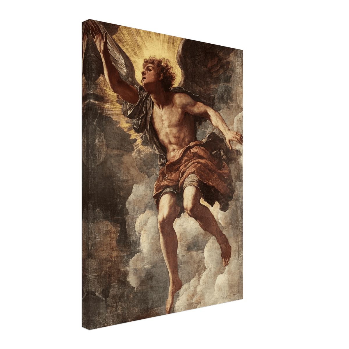 The Fallen Angels Descent Baroque Mythological - Shop Ai Art WebShop - Digital Art online Store