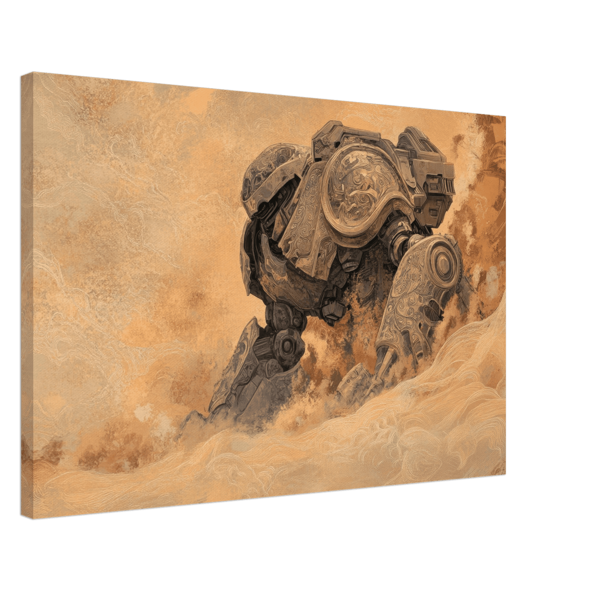 The Forgotten Titan A giant ancient mech partial 2 - Shop Ai Art WebShop - Digital Art online Store