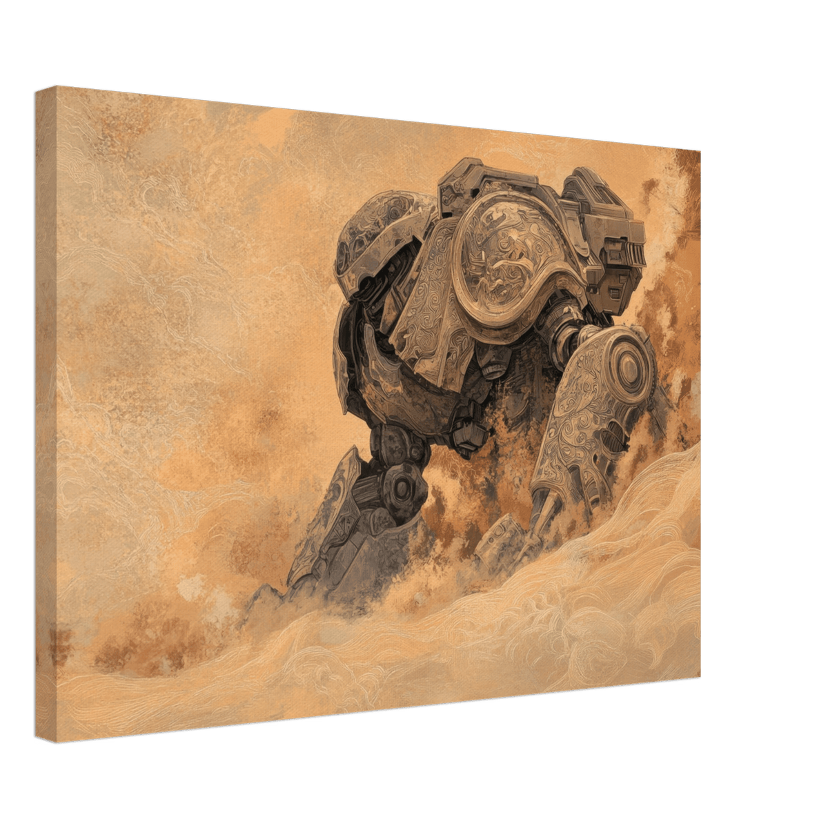 The Forgotten Titan A giant ancient mech partial 2 - Shop Ai Art WebShop - Digital Art online Store