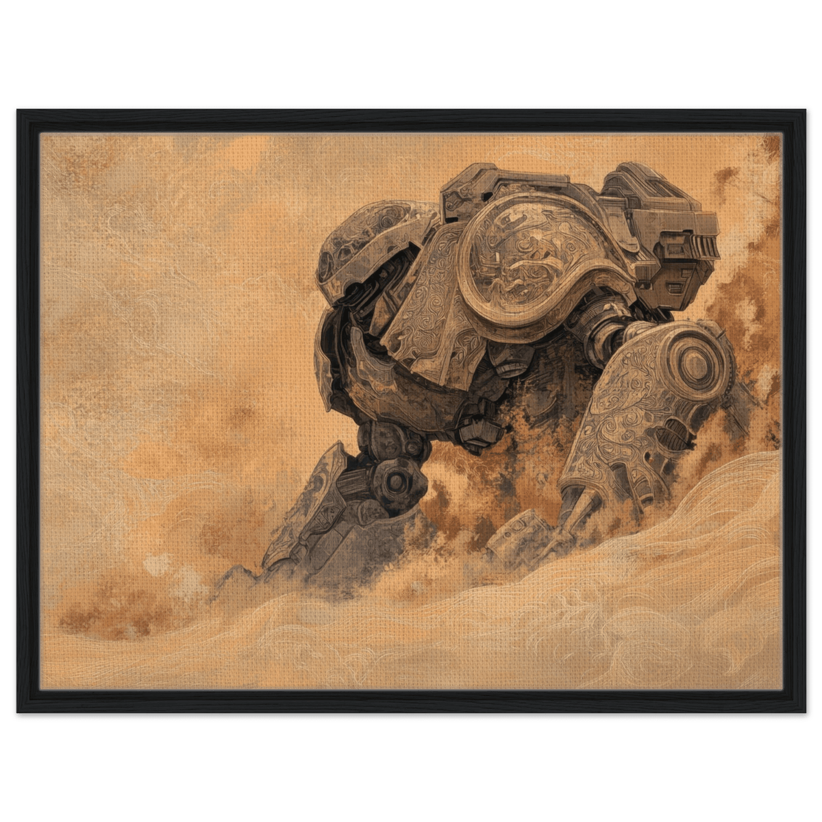 The Forgotten Titan A giant ancient mech partial 2 - Shop Ai Art WebShop - Digital Art online Store