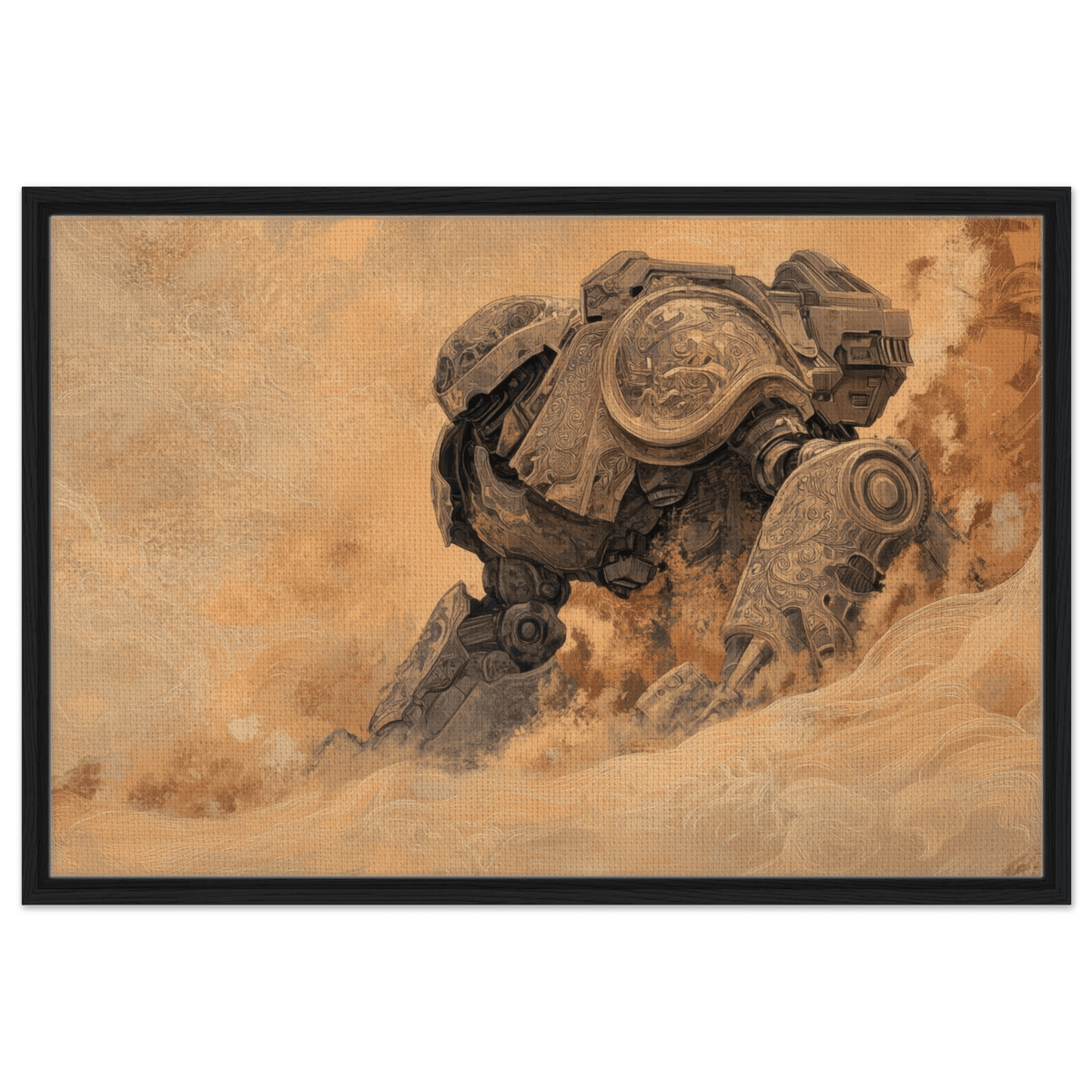 The Forgotten Titan A giant ancient mech partial 2 - Shop Ai Art WebShop - Digital Art online Store