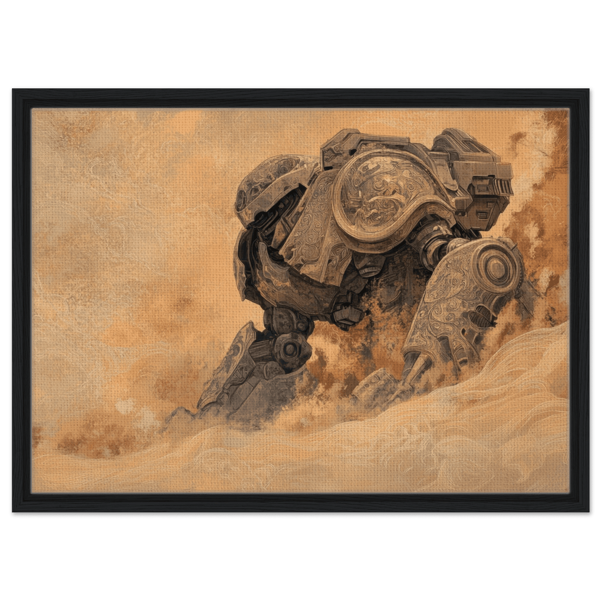 The Forgotten Titan A giant ancient mech partial 2 - Shop Ai Art WebShop - Digital Art online Store