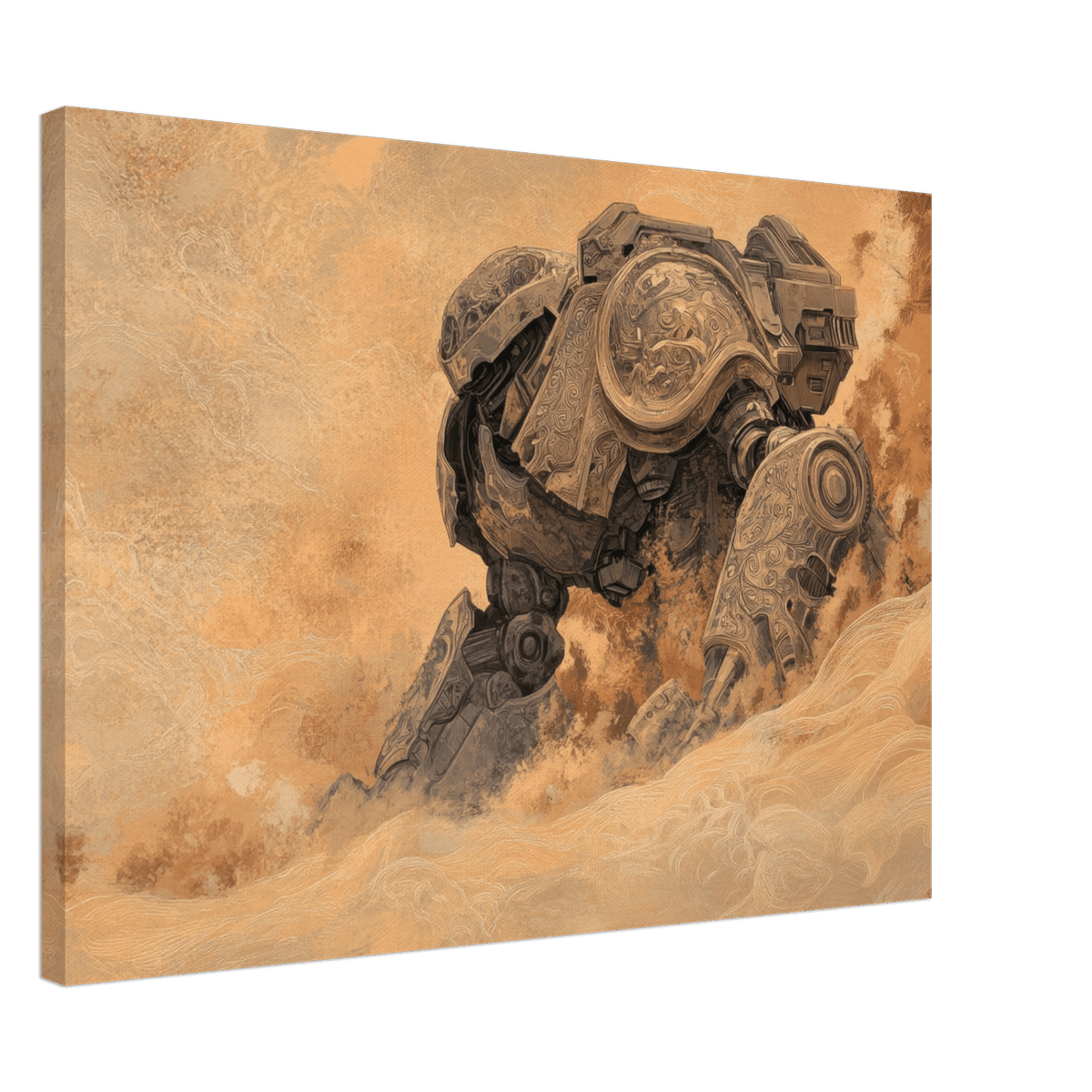 The Forgotten Titan A giant ancient mech partial 2 - Shop Ai Art WebShop - Digital Art online Store