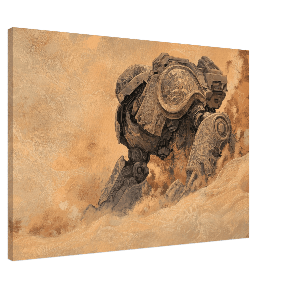 The Forgotten Titan A giant ancient mech partial 2 - Shop Ai Art WebShop - Digital Art online Store