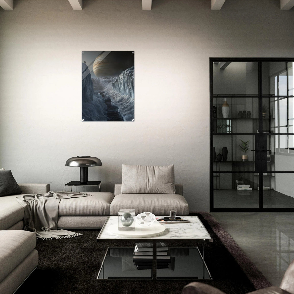 The Frozen Wasteland of Europa An expedition tea 2 - Shop Ai Art WebShop - Digital Art online Store