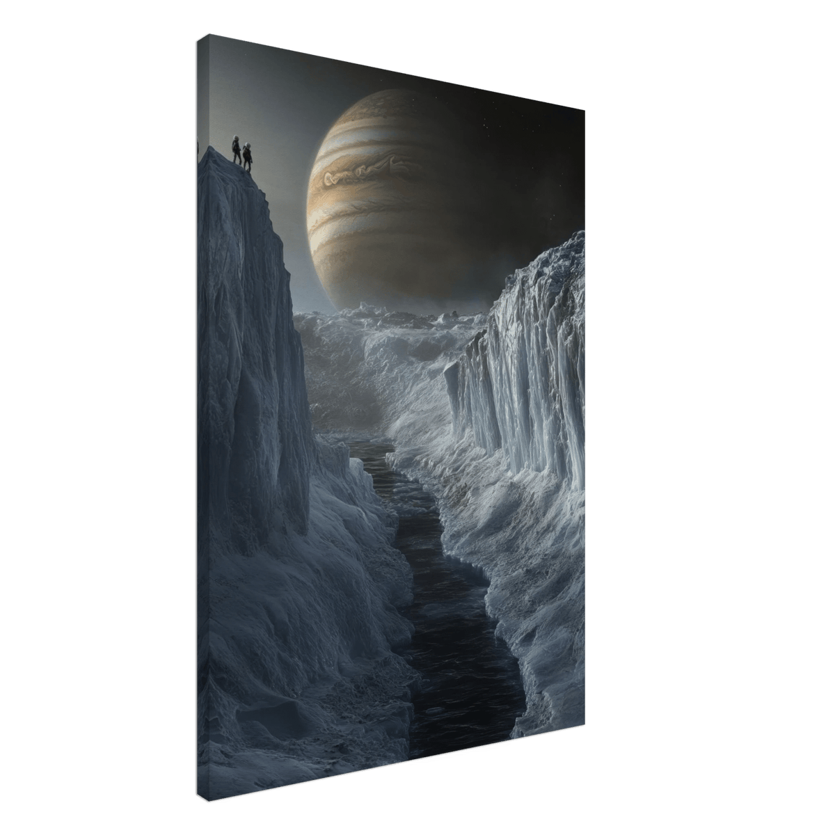 The Frozen Wasteland of Europa An expedition tea 2 - Shop Ai Art WebShop - Digital Art online Store
