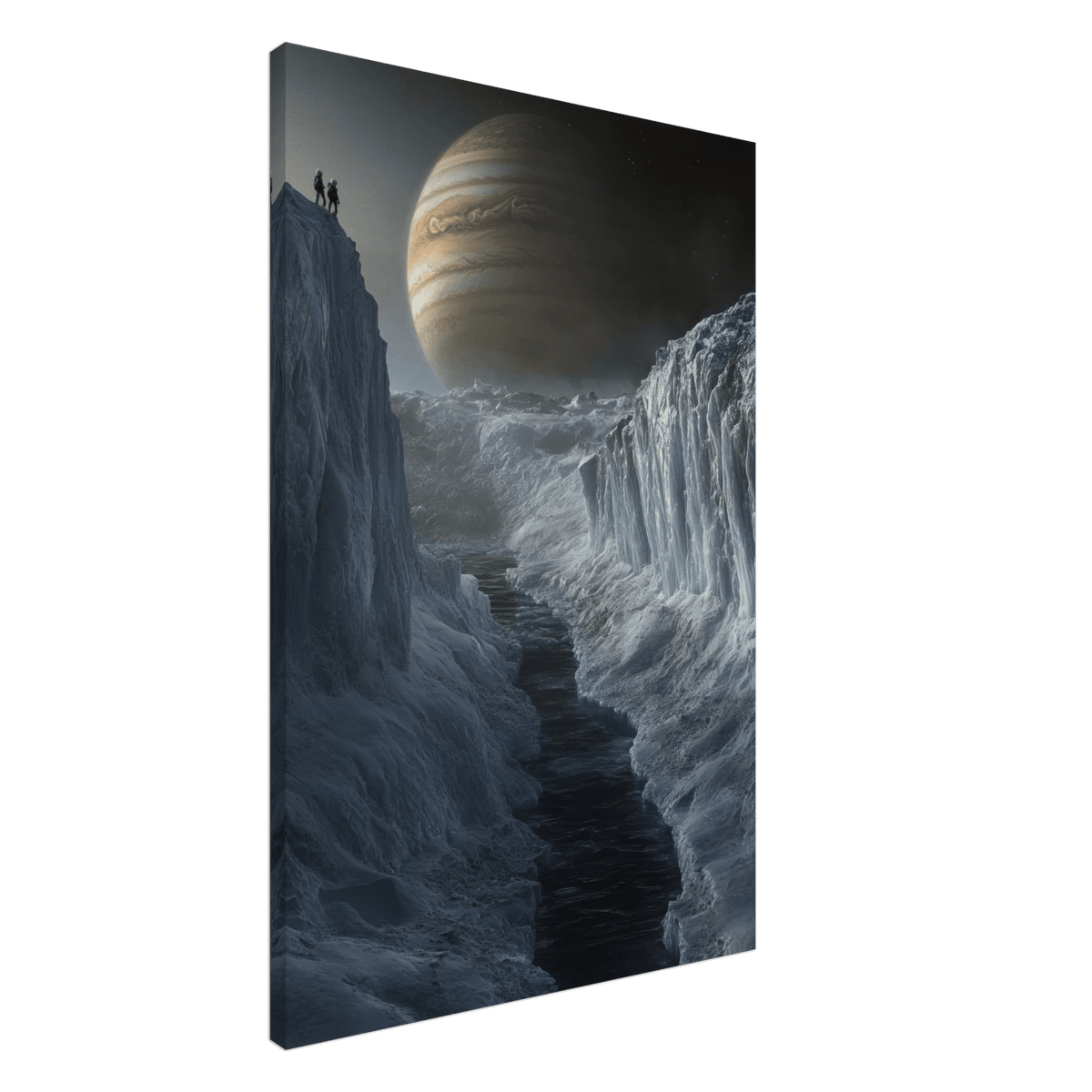 The Frozen Wasteland of Europa An expedition tea 2 - Shop Ai Art WebShop - Digital Art online Store