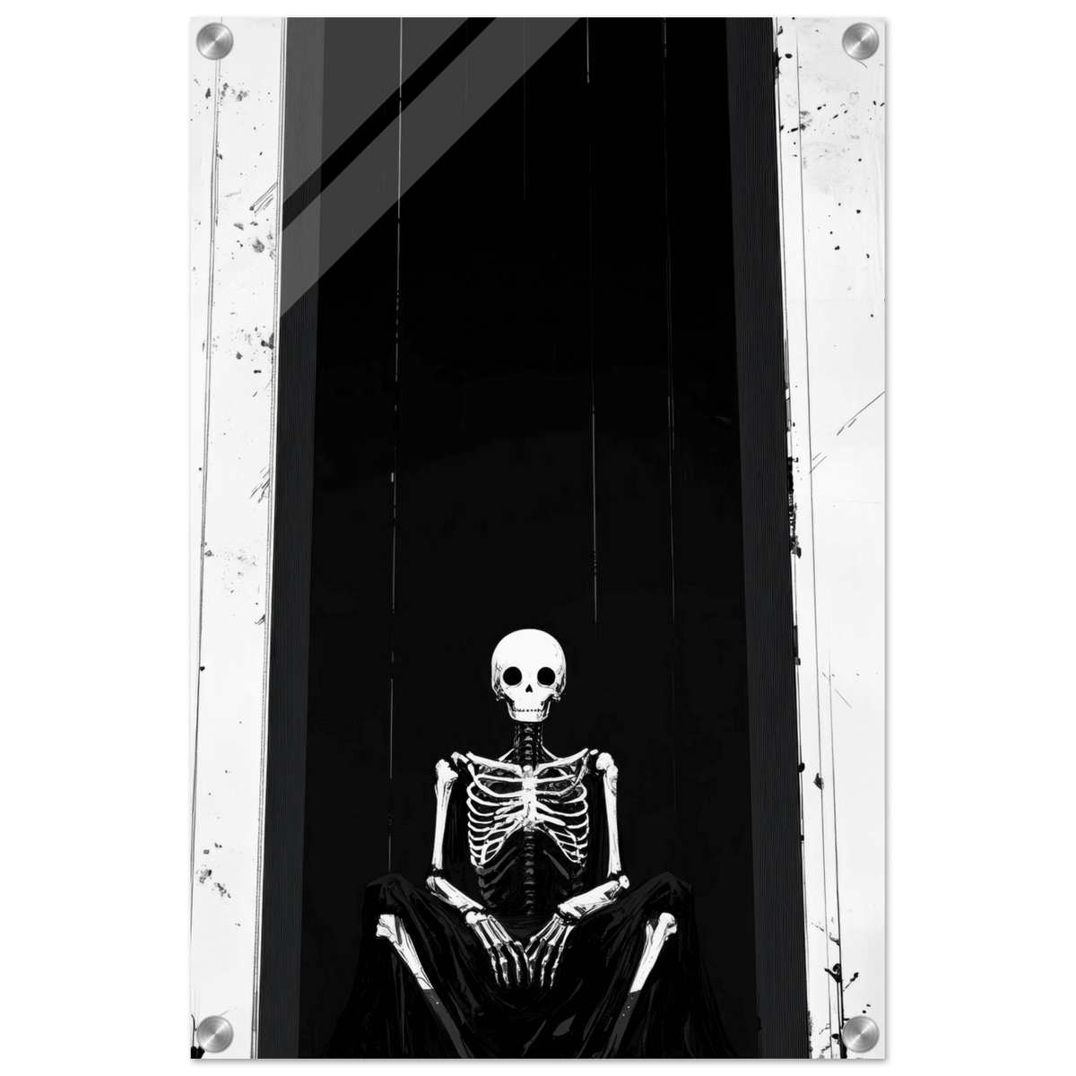 The Hollow King A haunting minimalist piece feat - Shop Ai Art WebShop - Digital Art online Store