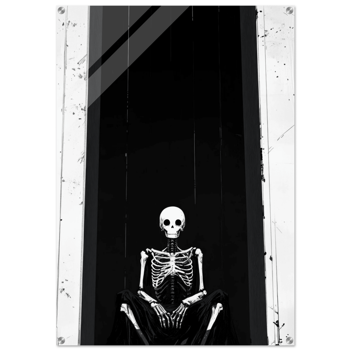 The Hollow King A haunting minimalist piece feat - Shop Ai Art WebShop - Digital Art online Store