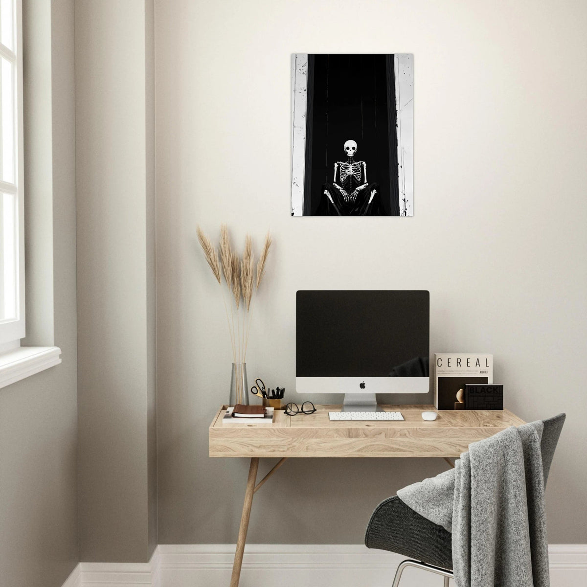 The Hollow King A haunting minimalist piece feat - Shop Ai Art WebShop - Digital Art online Store