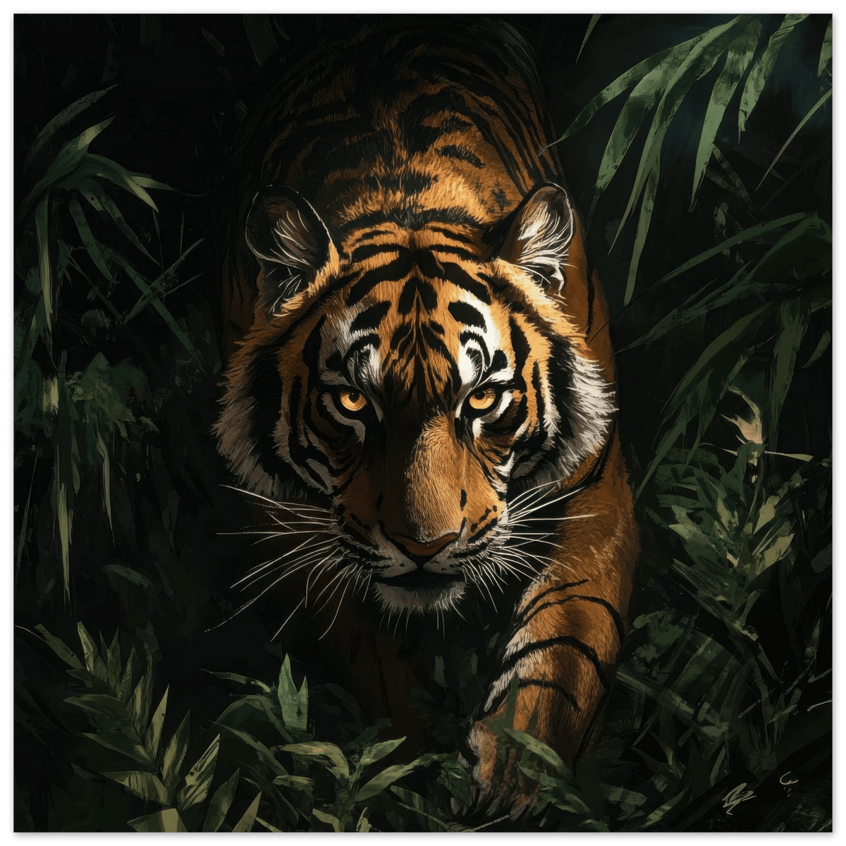 The Majestic Tiger in the Wild - Shop Ai Art WebShop - Digital Art online Store