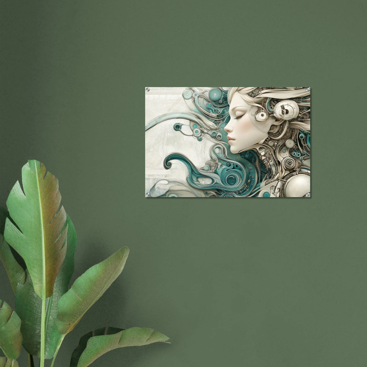 The Mechanical Siren A portrait of an android 2 - Shop Ai Art WebShop - Digital Art online Store
