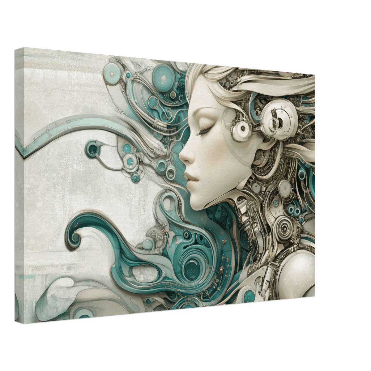 The Mechanical Siren A portrait of an android 2 - Shop Ai Art WebShop - Digital Art online Store