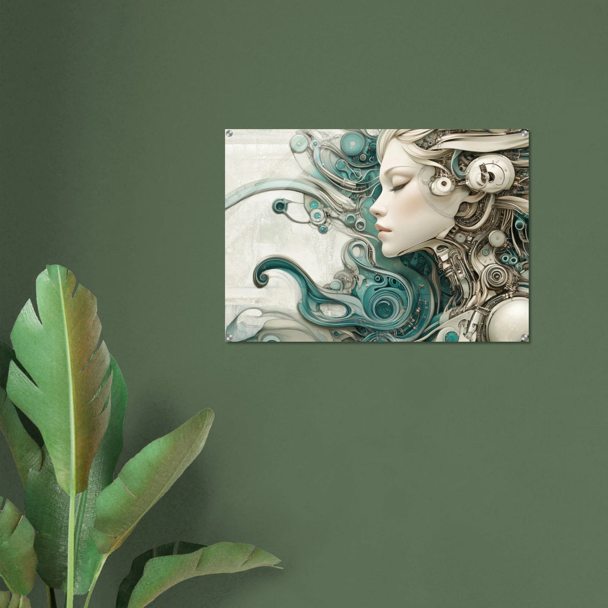 The Mechanical Siren A portrait of an android 2 - Shop Ai Art WebShop - Digital Art online Store