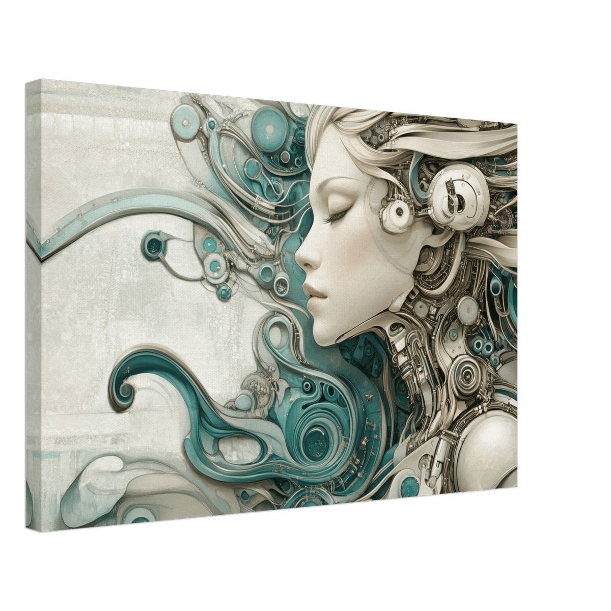 The Mechanical Siren A portrait of an android 2 - Shop Ai Art WebShop - Digital Art online Store