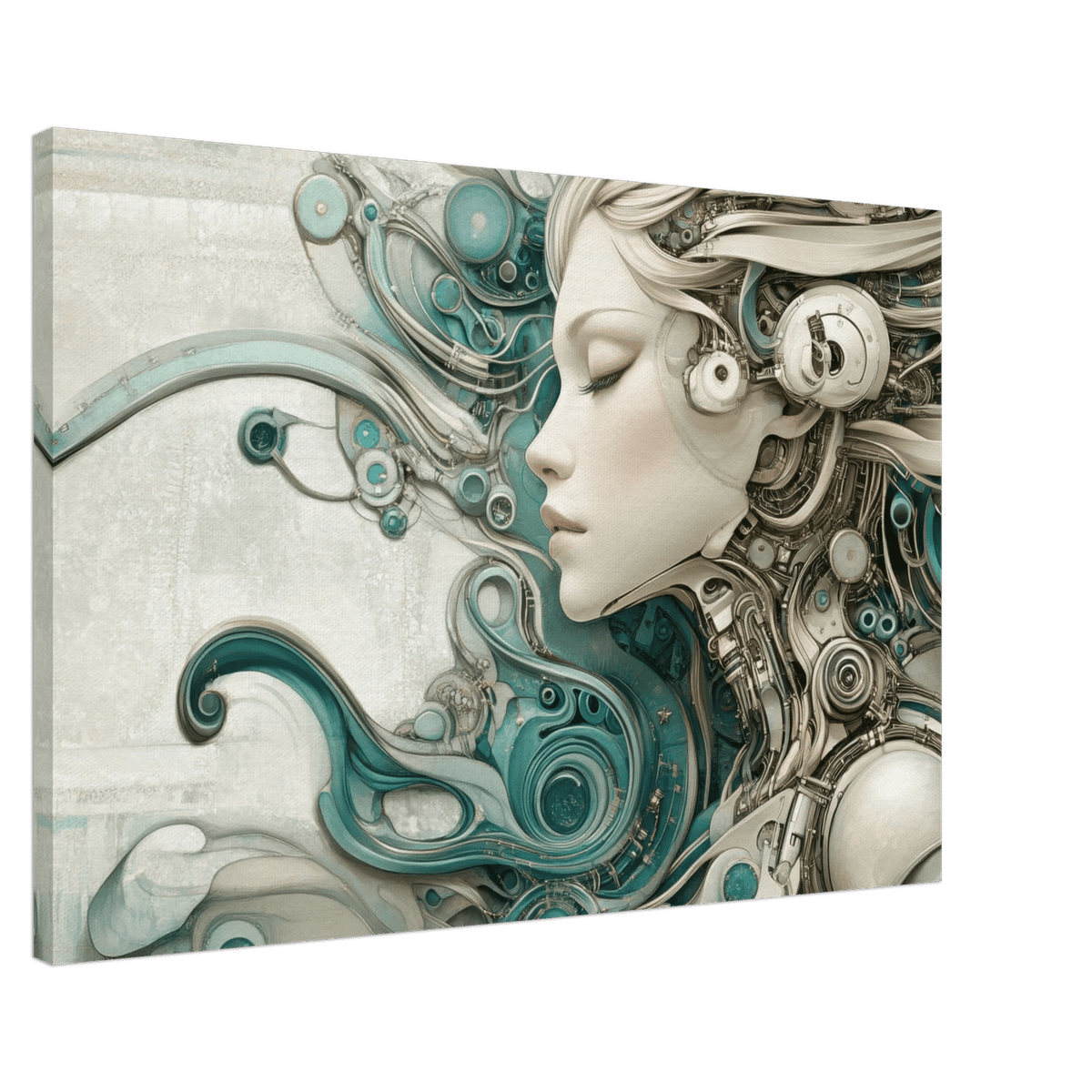 The Mechanical Siren A portrait of an android 2 - Shop Ai Art WebShop - Digital Art online Store