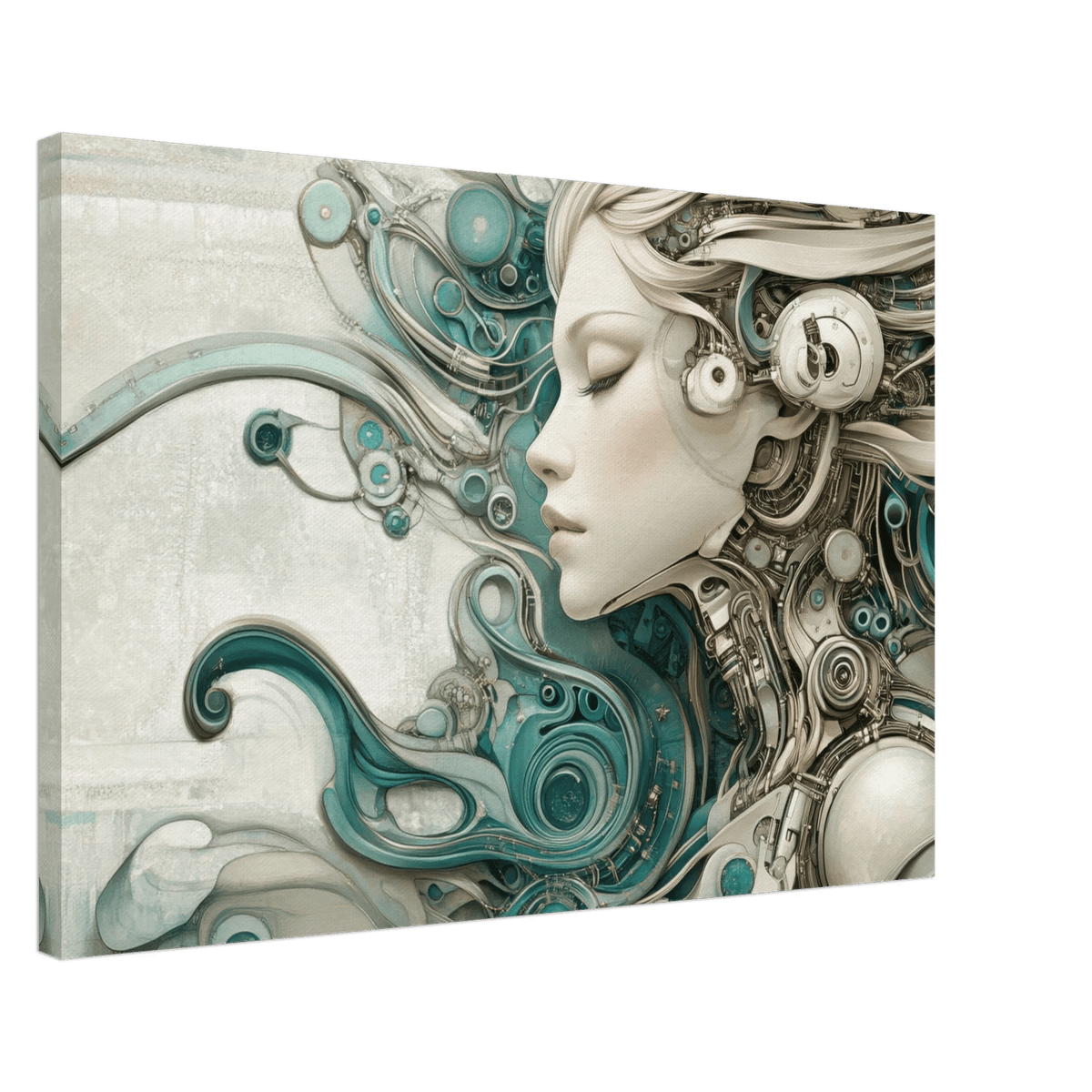 The Mechanical Siren A portrait of an android 2 - Shop Ai Art WebShop - Digital Art online Store