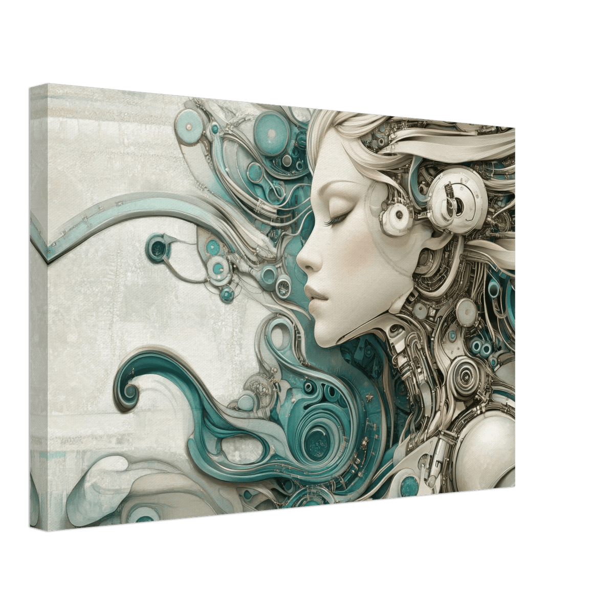 The Mechanical Siren A portrait of an android 2 - Shop Ai Art WebShop - Digital Art online Store