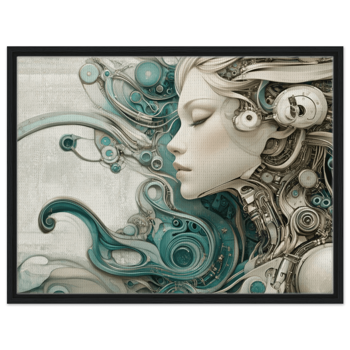 The Mechanical Siren A portrait of an android 2 - Shop Ai Art WebShop - Digital Art online Store