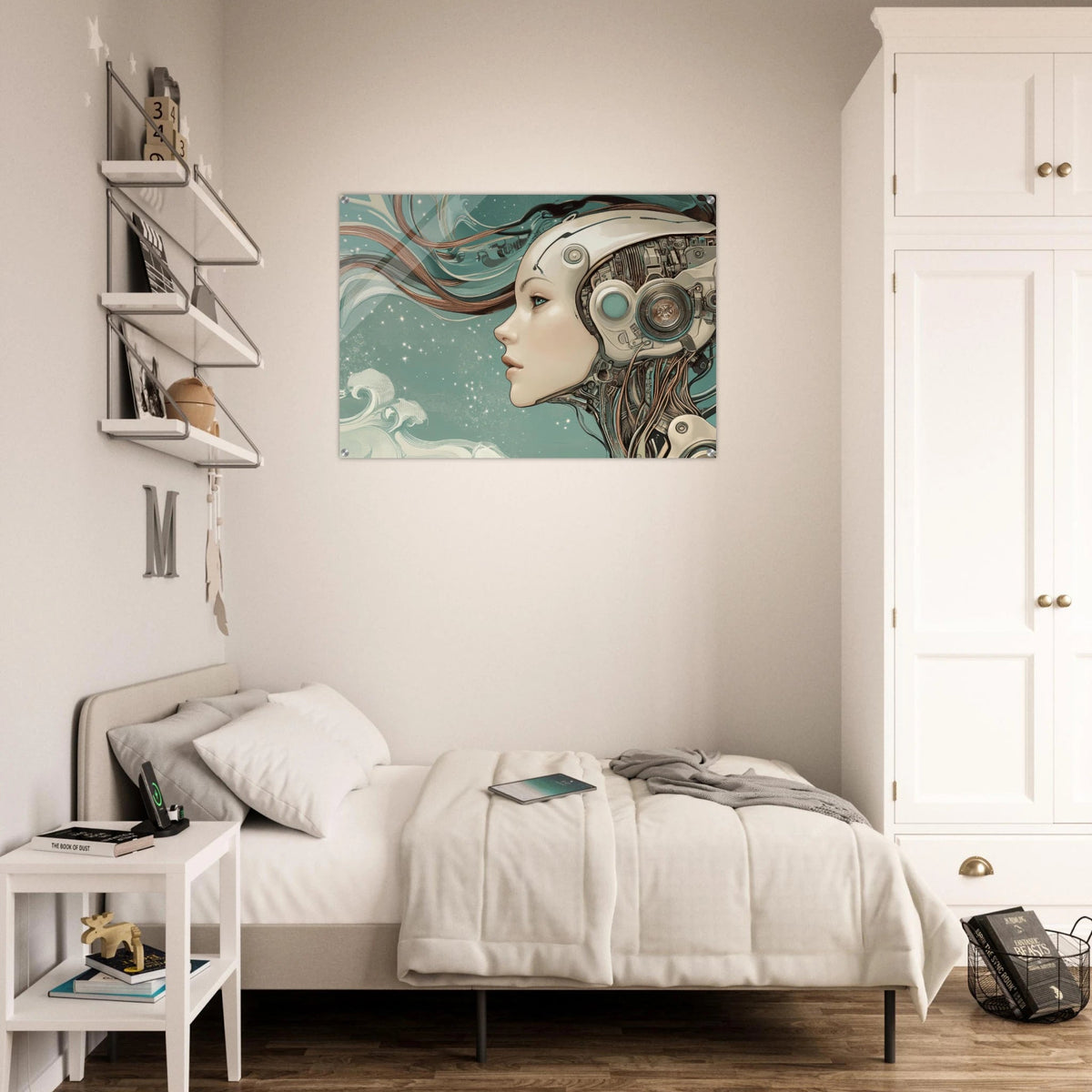 The Mechanical Siren A portrait of an android - Shop Ai Art WebShop - Digital Art online Store