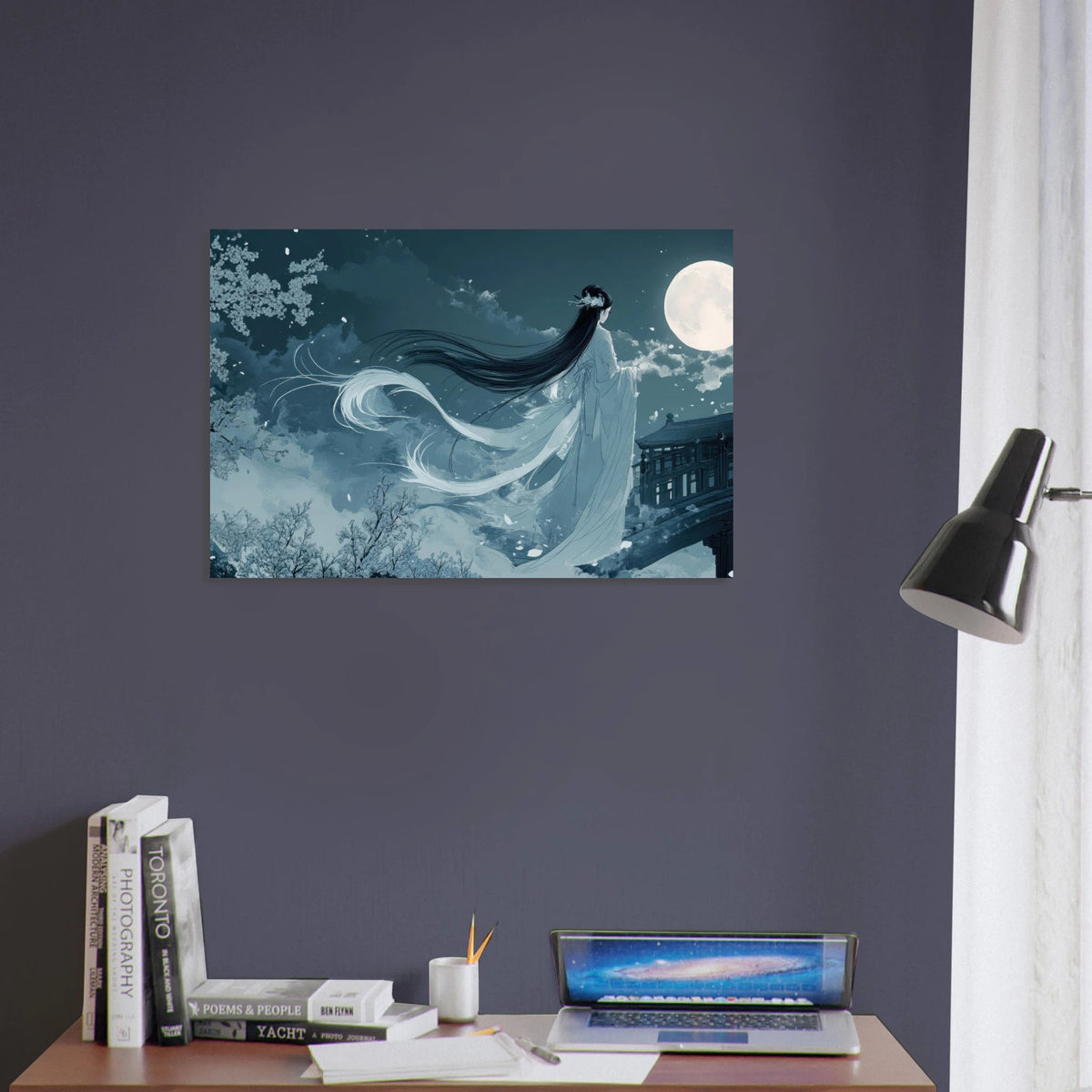 The Moonlit Kitsune Spirit Japanese Ukiyo - e Over 3 - Shop Ai Art WebShop - Digital Art online Store