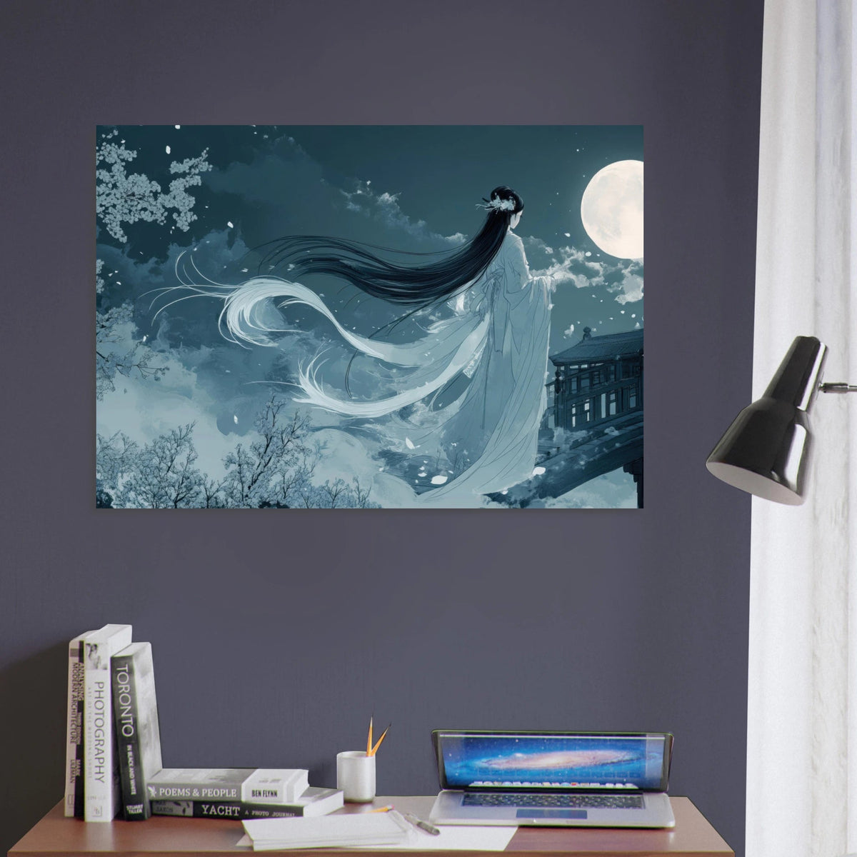 The Moonlit Kitsune Spirit Japanese Ukiyo - e Over 3 - Shop Ai Art WebShop - Digital Art online Store