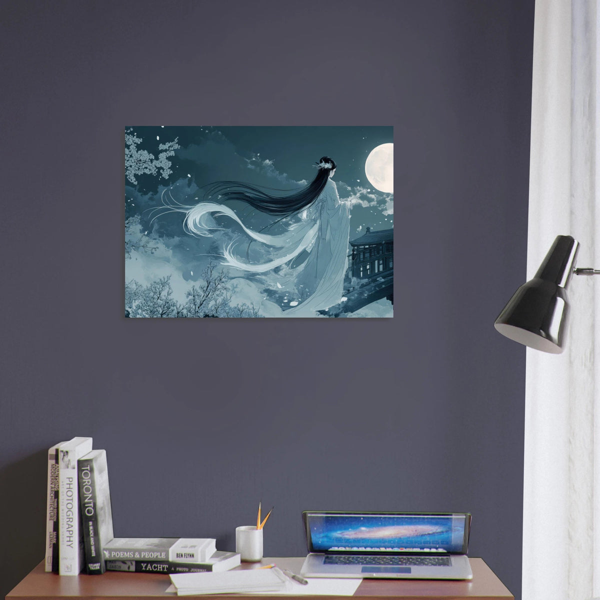 The Moonlit Kitsune Spirit Japanese Ukiyo - e Over 3 - Shop Ai Art WebShop - Digital Art online Store