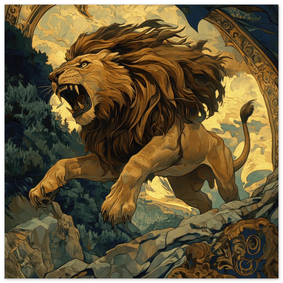 The Nemean Lion - Shop Ai Art WebShop - Digital Art online Store