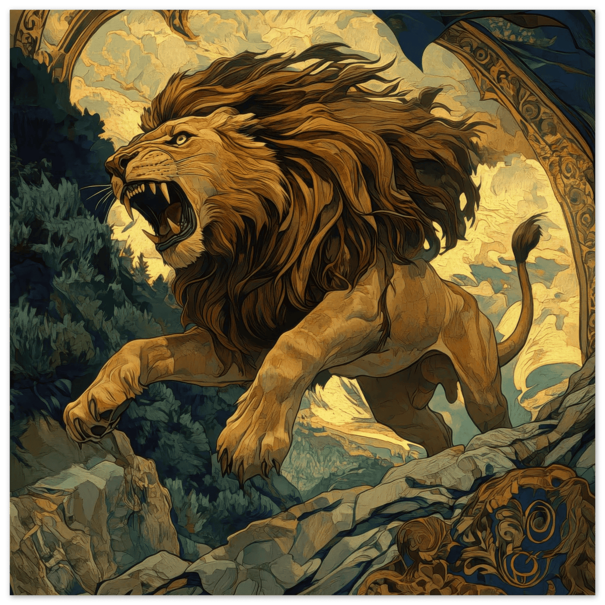 The Nemean Lion - Shop Ai Art WebShop - Digital Art online Store