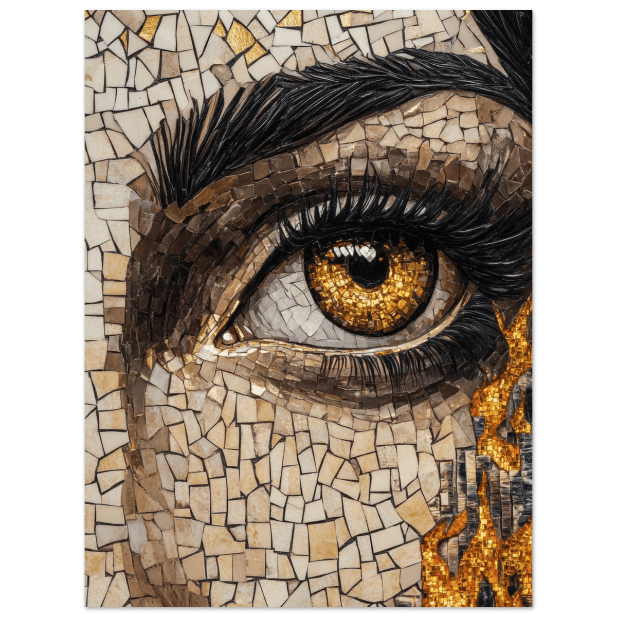 The Oracles Forbidden Prophecy Byzantine Mosaic 2 - Shop Ai Art WebShop - Digital Art online Store