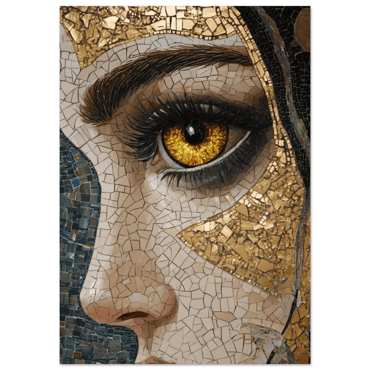 The Oracles Forbidden Prophecy Byzantine Mosaic - Shop Ai Art WebShop - Digital Art online Store
