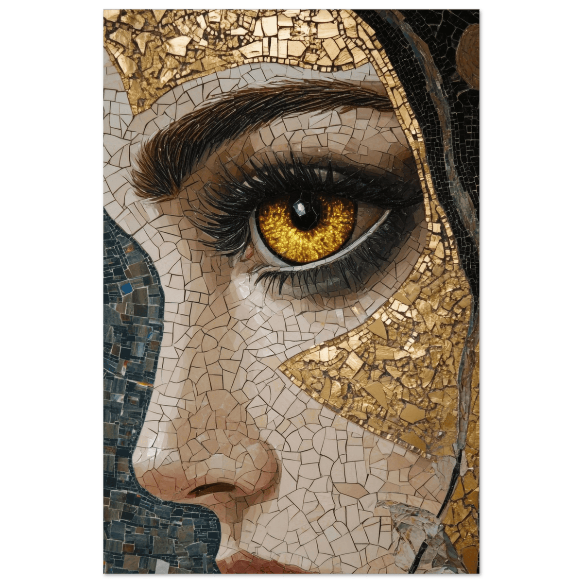 The Oracles Forbidden Prophecy Byzantine Mosaic - Shop Ai Art WebShop - Digital Art online Store