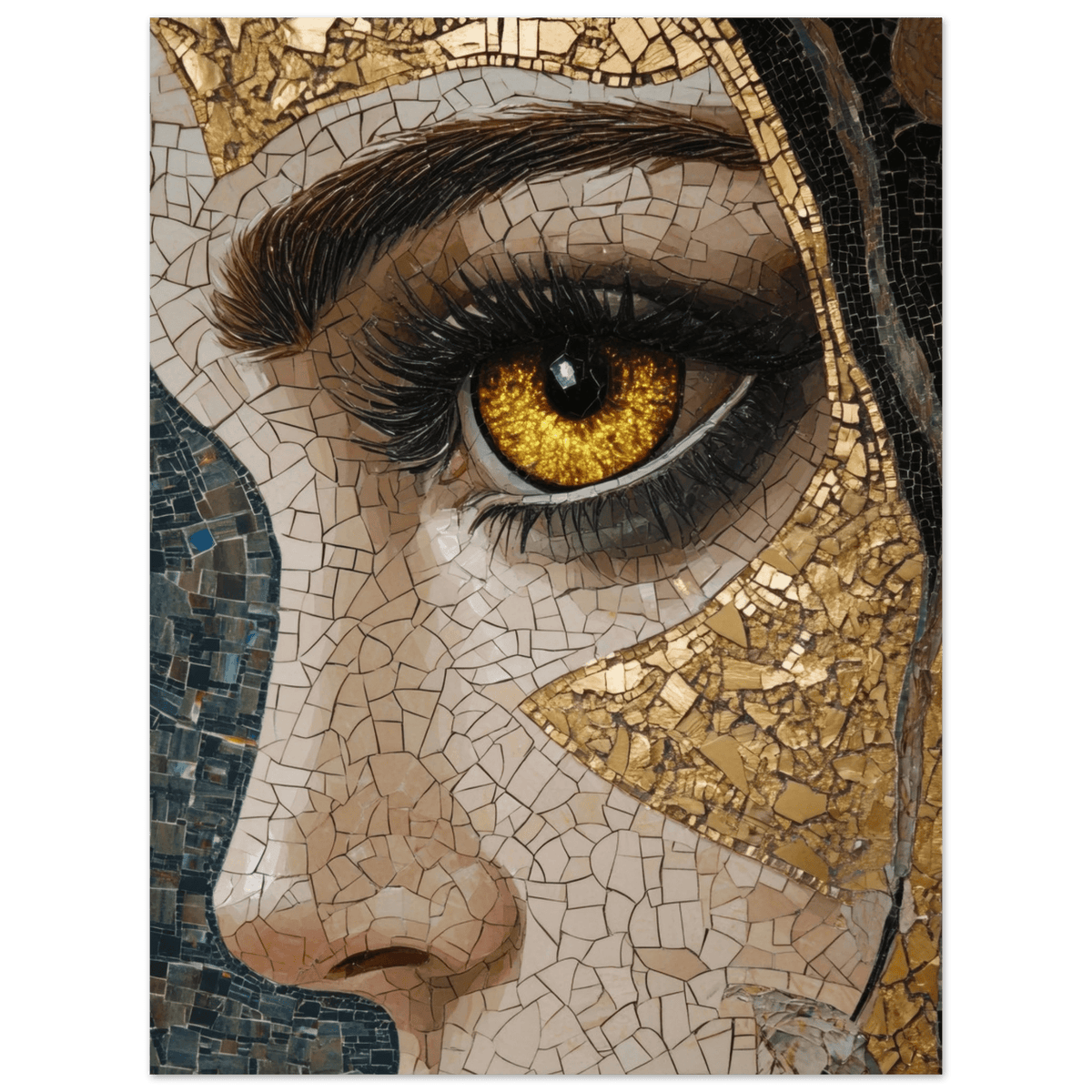 The Oracles Forbidden Prophecy Byzantine Mosaic - Shop Ai Art WebShop - Digital Art online Store