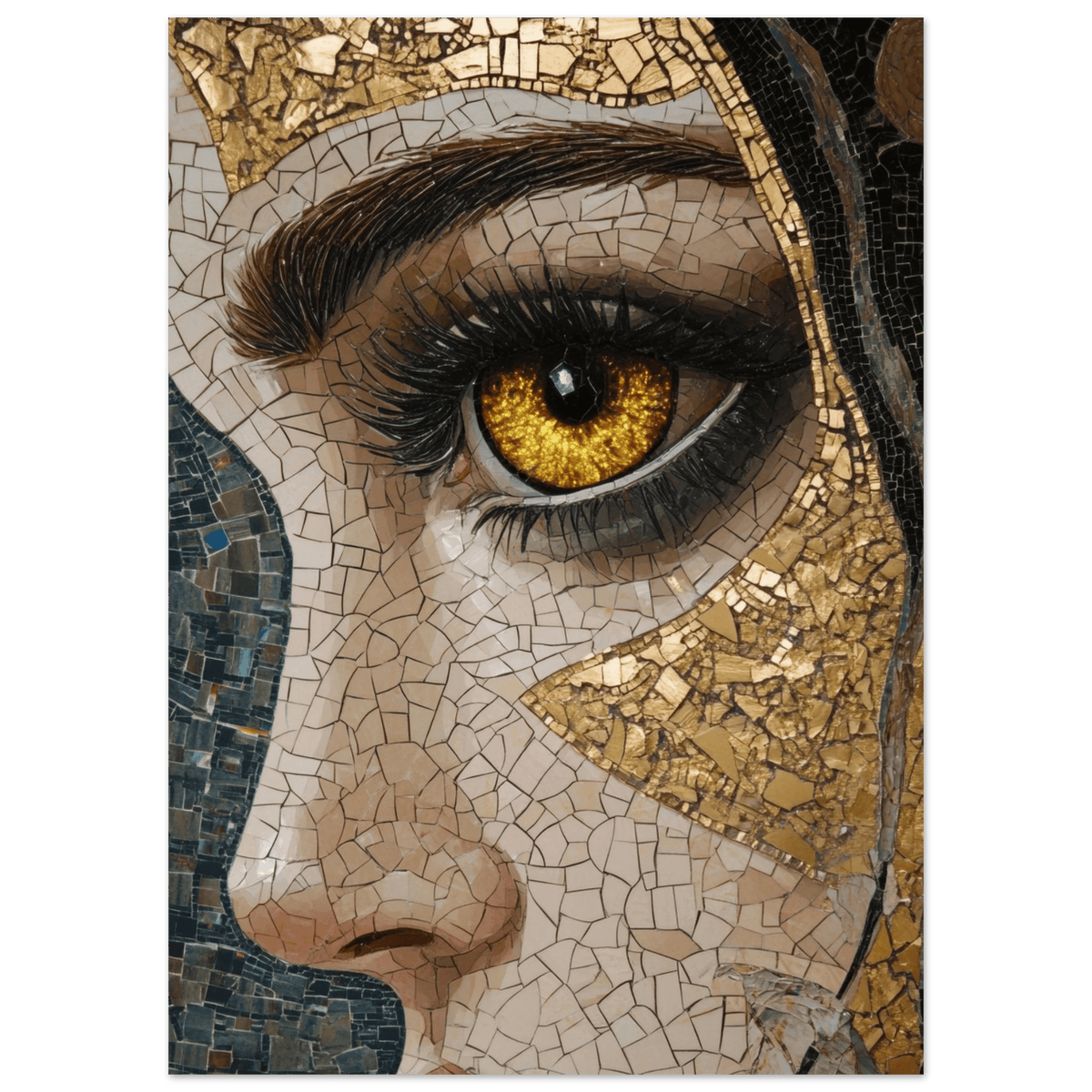The Oracles Forbidden Prophecy Byzantine Mosaic - Shop Ai Art WebShop - Digital Art online Store