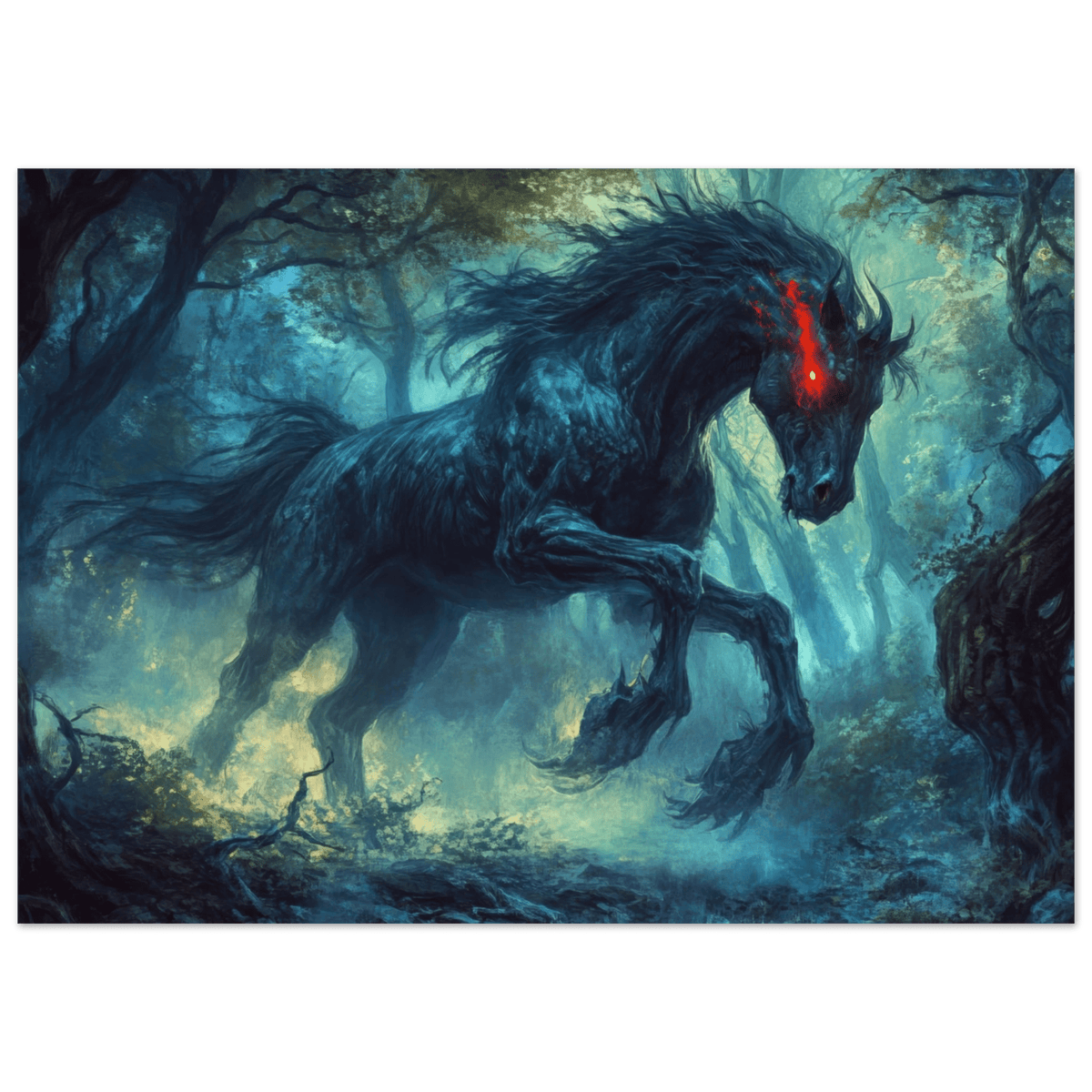 The Shadow Centaur of the Forgotten Forest Dark - Shop Ai Art WebShop - Digital Art online Store