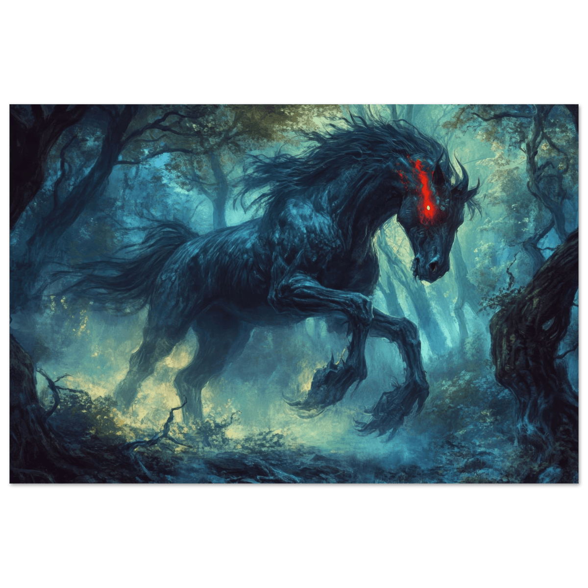 The Shadow Centaur of the Forgotten Forest Dark - Shop Ai Art WebShop - Digital Art online Store