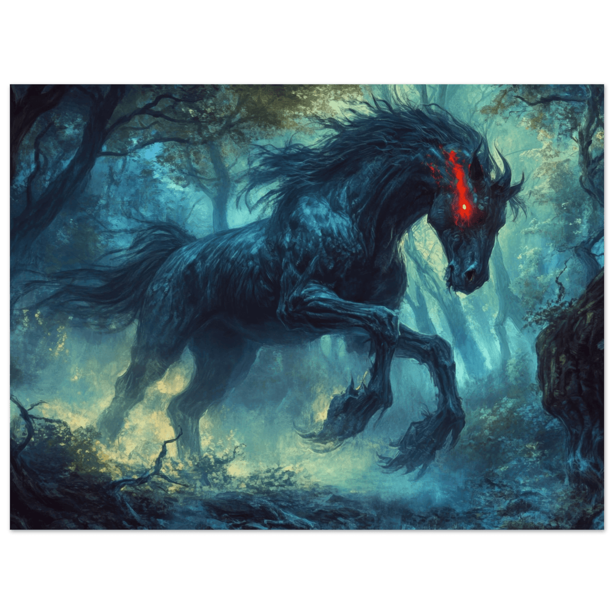 The Shadow Centaur of the Forgotten Forest Dark - Shop Ai Art WebShop - Digital Art online Store
