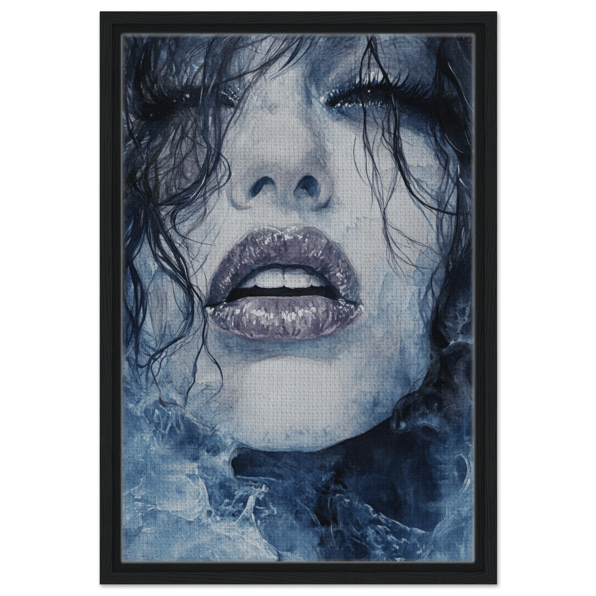 The Sirens Lament Gothic Watercolor Extreme Los 4 - Shop Ai Art WebShop - Digital Art online Store