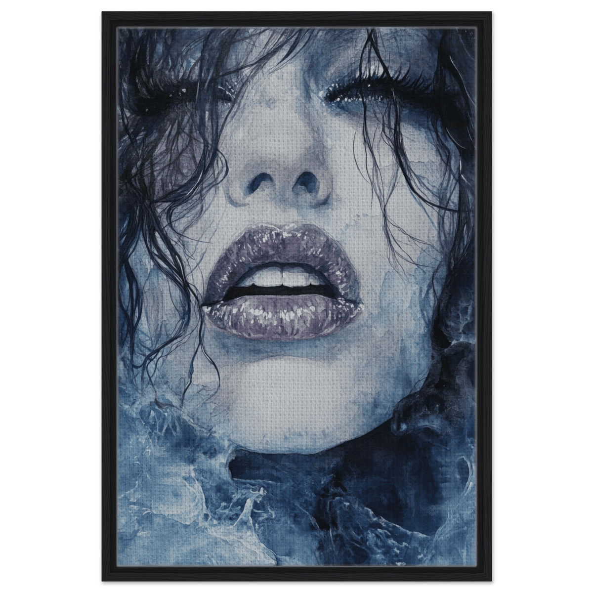 The Sirens Lament Gothic Watercolor Extreme Los 4 - Shop Ai Art WebShop - Digital Art online Store