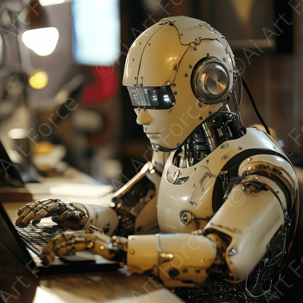 The social impact of robots replacing human jobs - Shop Ai Art WebShop - Digital Art online Store