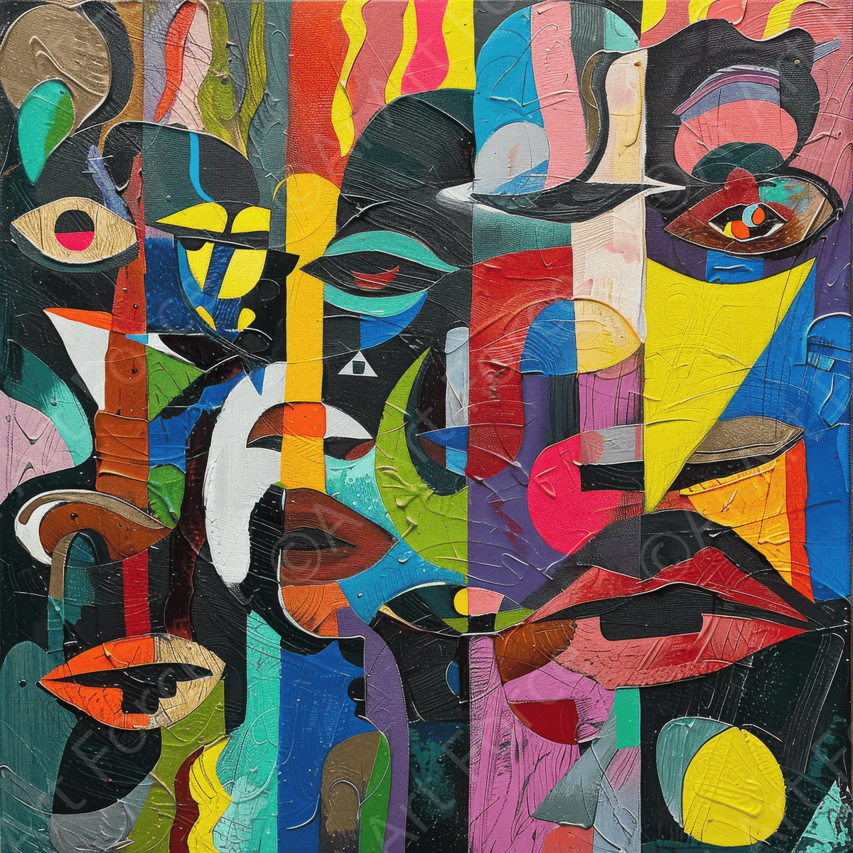The Veil of Assassins abstract art style - Shop Ai Art WebShop - Digital Art online Store
