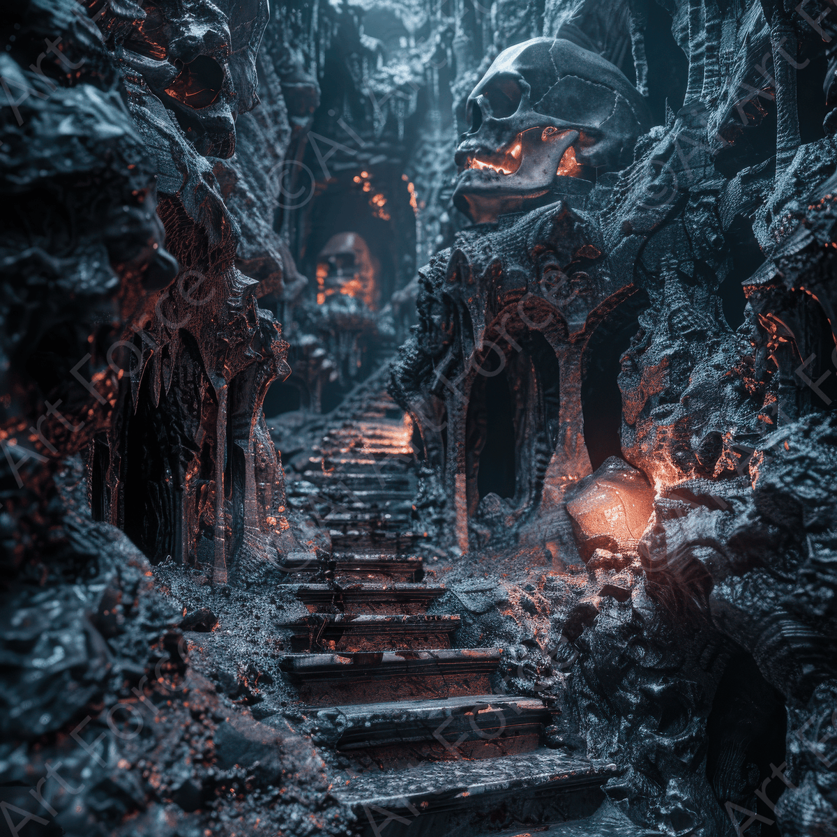 Underworld Scene - Shop Ai Art WebShop - Digital Art online Store
