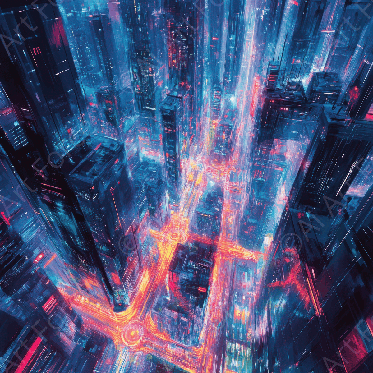 Urban Future Art 12 - Shop Ai Art WebShop - Digital Art online Store