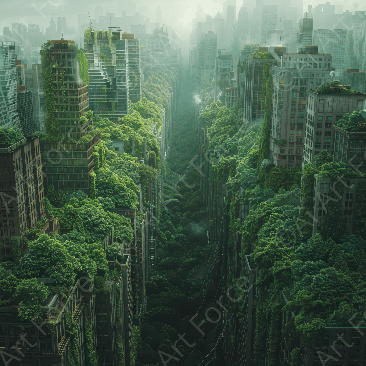 Urban - Nature1 - Shop Ai Art WebShop - Digital Art online Store