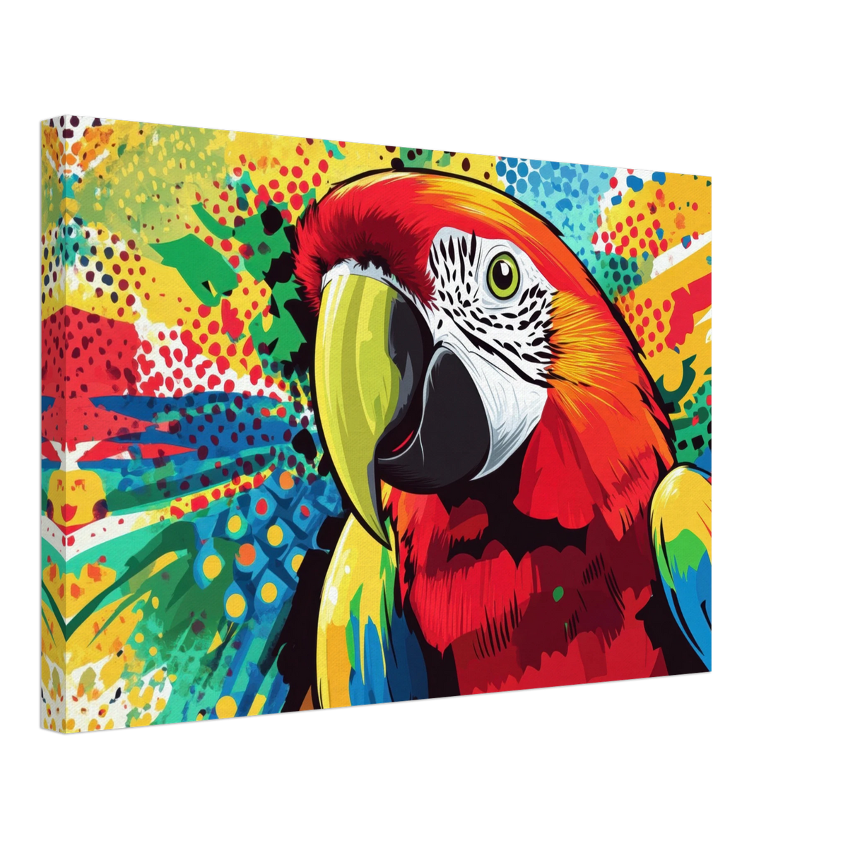 Vibrant Pop Art Parrot A colorful parrot depicted - Shop Ai Art WebShop - Digital Art online Store
