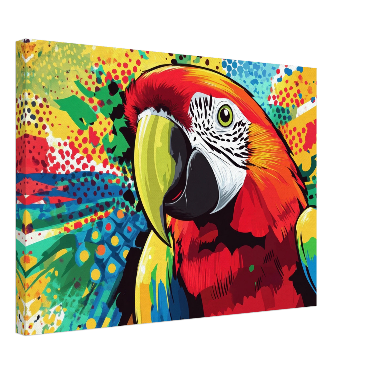 Vibrant Pop Art Parrot A colorful parrot depicted - Shop Ai Art WebShop - Digital Art online Store