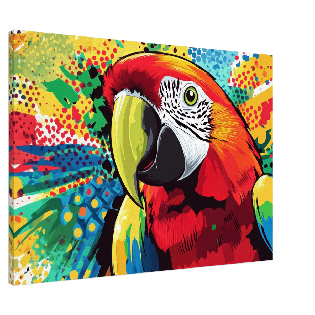 Vibrant Pop Art Parrot A colorful parrot depicted - Shop Ai Art WebShop - Digital Art online Store